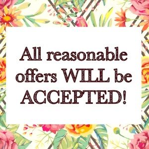 💥💥💥EXC. FRI SALE💥💥💥 ♥️Please Share♥️ I accept All reasonable offers